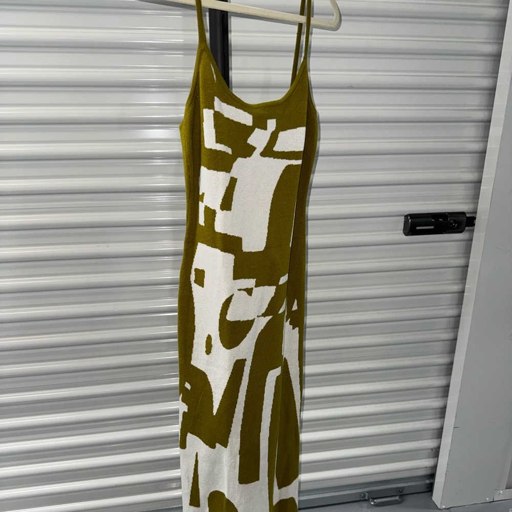 Bodycon Dress for Women Sleeveless Spaghetti Strap Cut Out Maxi Dress - small